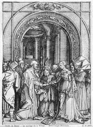 The marriage of the Virgin, from the 